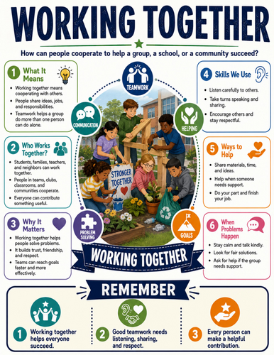 Working Together I Educational Poster