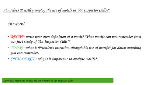 An Inspector Calls: tracking the motif of alcohol