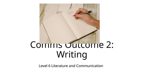 L6 Lit Comm/L6 Literacy Writing Assessment and Marking Scheme