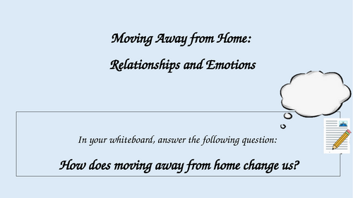 Moving Away from Home: Relationships, Emotions & Independence | PSHE | Sixth Form | Year 13