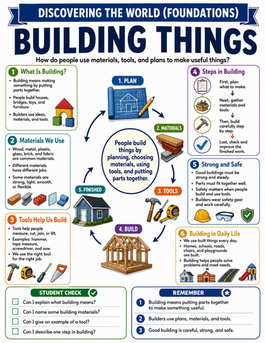Building Things I Educational Poster