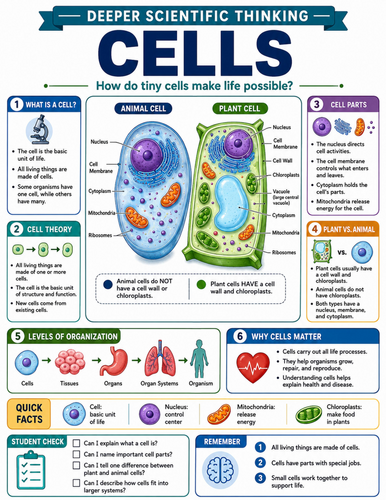 Cells I Educational Poster