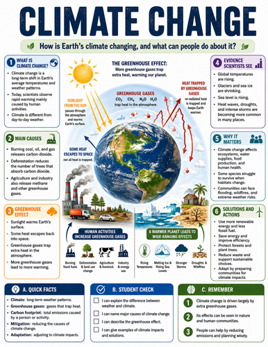 Climate Change I Educational Poster