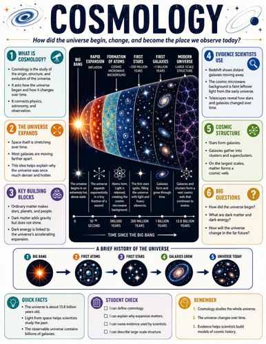 Cosmology I Educational Poster