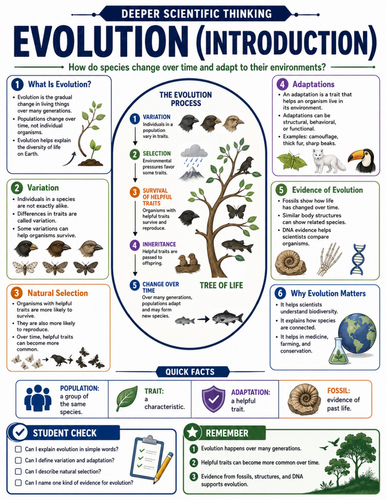 Evolution I Educational Poster