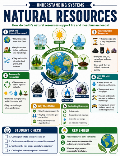Natural Resources I Educational Poster