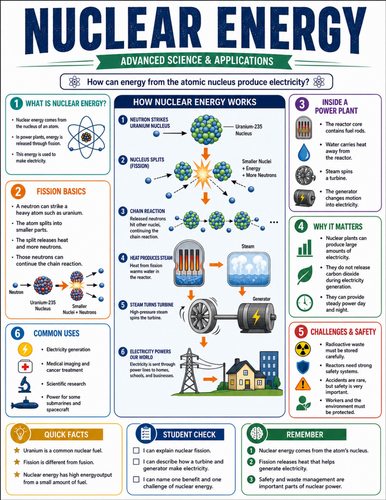 Nuclear Energy I Educational Poster