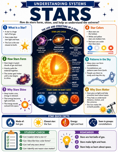 Stars I Educational Poster