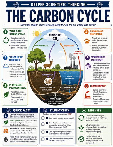 The Carbon Cycle I Educational Poster