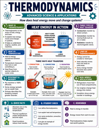 Thermodynamics I Educational Poster