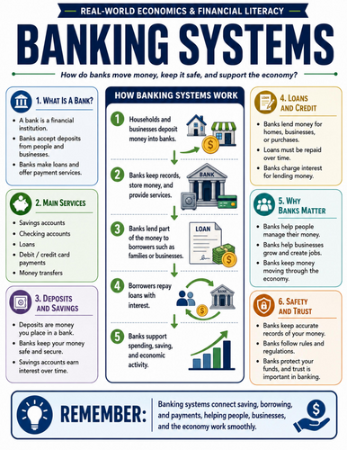 Banking Systems I Educational Poster