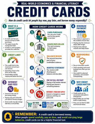 Credit Cards I Educational Poster
