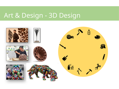 Art & Design KS4, 3D Design, 'Connections' 63 page PPT Unit of Work 14+ weeks (in 2 parts)