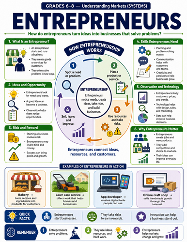Entrepreneurs I Educational Poster