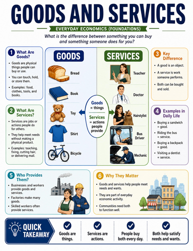 Goods and Services I Educational Poster
