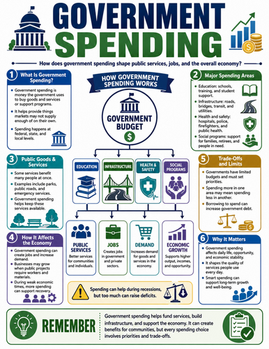 Government Spending I Educational Poster
