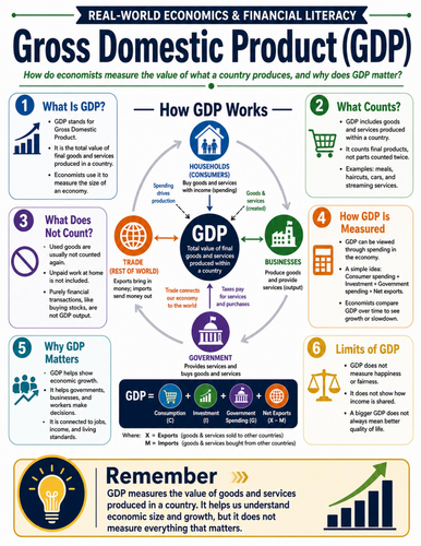 Gross Domestic Product I Educational Poster