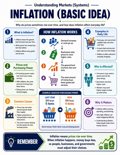 Inflation - Basic Idea I Educational Poster