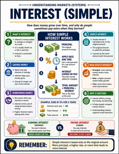 Interest I Educational Poster