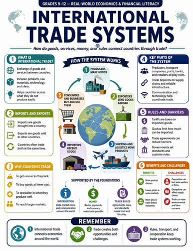 International Trade Systems I Educational Poster