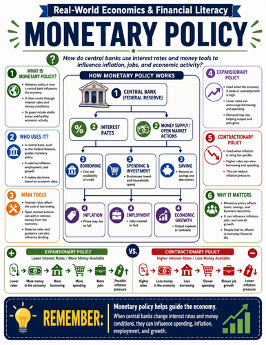 Monetary Policy I Educational Poster