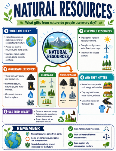 Natural Resources I Educational Poster