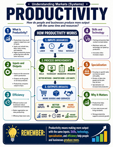 Productivity I Educational Poster