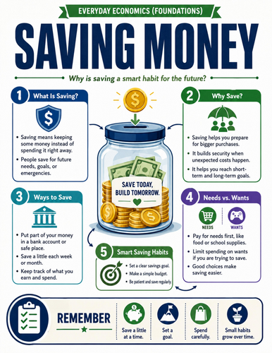 Saving Money I Educational Poster