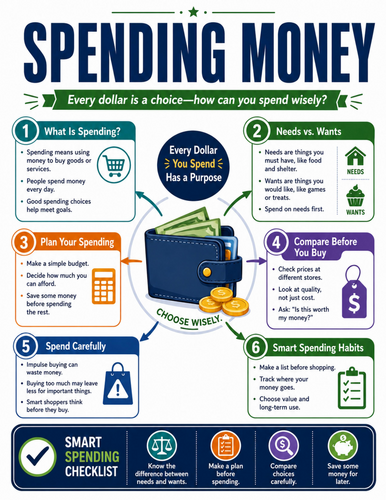 Spending Money I Educational Poster