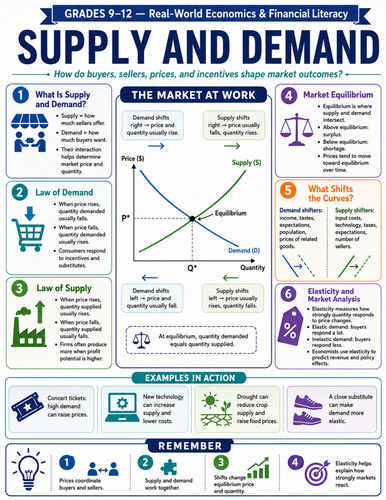 Supply and Demand I Educational Poster