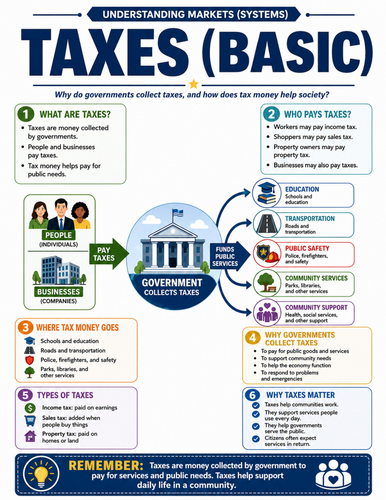 Taxes I Educational Poster