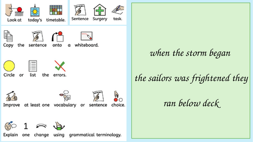 Year 6 Sentence Surgery Morning Tasks: SATs Grammar and Editing