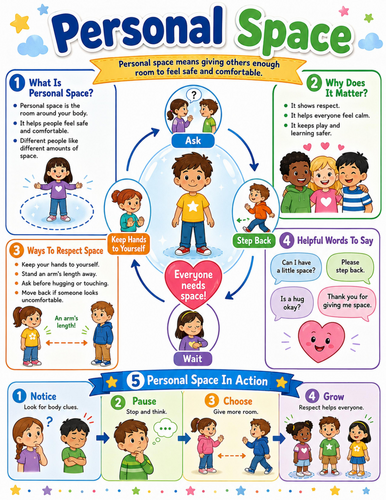 Personal Space I Elementary School Poster I Classroom Decor