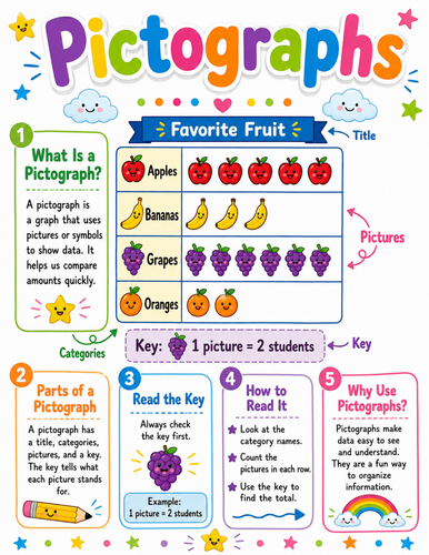 Pictographs I Elementary School Poster I Classroom Decor