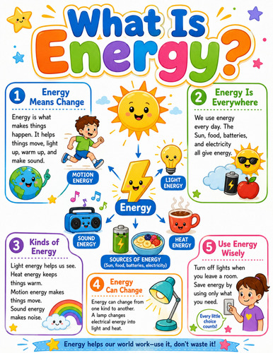 What is Energy I Elementary School Poster I Classroom Decor