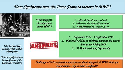 How Significant Was the Home Front to Victory in WW2? | KS3 History Lesson