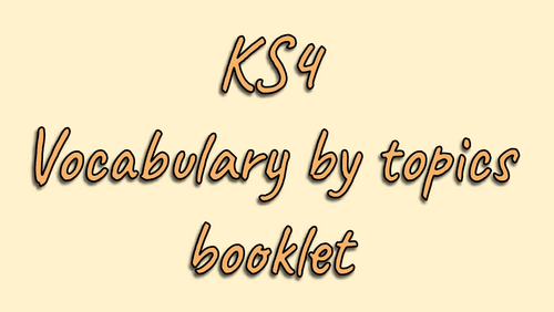 GCSE Spanish Complete Vocabulary & Revision 91����t Pack (KS4 9-1) | Booklets & Answer Keys