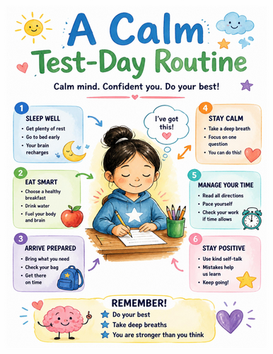 A Calm 91����t-Day Routine I Educational Poster I Classroom Decor