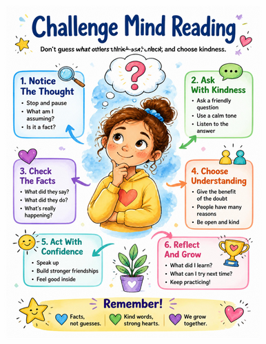 Challenge Mind Reading I Educational Poster I Classroom Decor