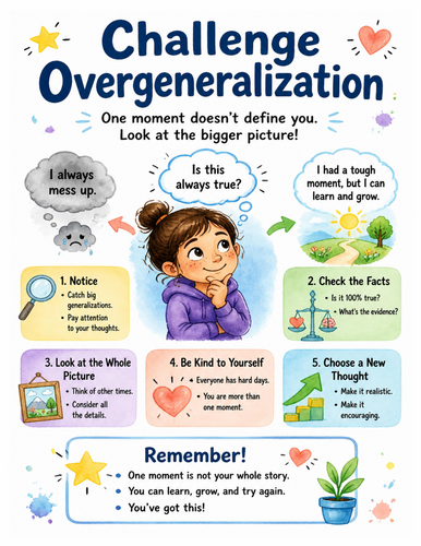 Challenge Overgeneralization I Educational Poster I Classroom Decor