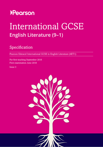 Pearson IGCSE English Literaturecomplete 50-page Poetry Anthology Guidebook