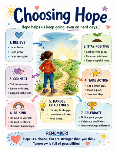 Choosing Hope I Educational Poster I Classroom Decor
