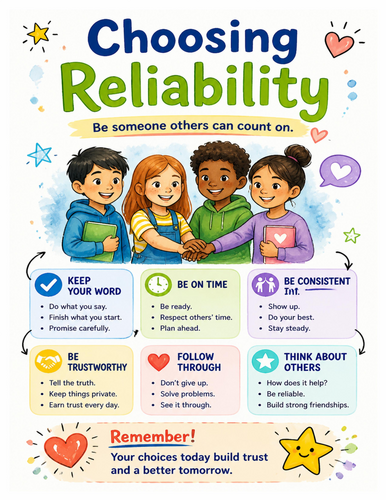 Choosing Reliability I Educational Poster I Classroom Decor