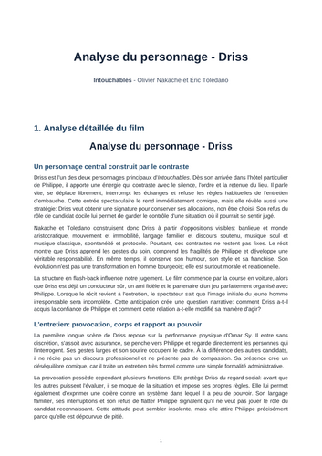 Intouchables – Olivier Nakache and Éric Toledano – Driss