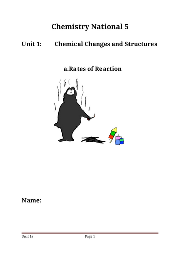 N5 Chemistry Rates of Reaction PupilBook