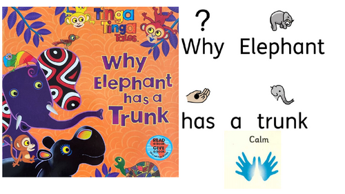Why elephant has a trunk, Tinga Tales