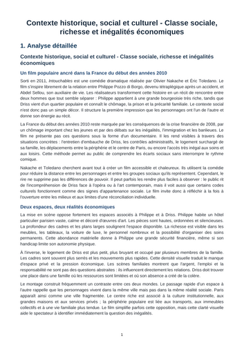 Intouchables – Social Class, Wealth and Economic Inequality