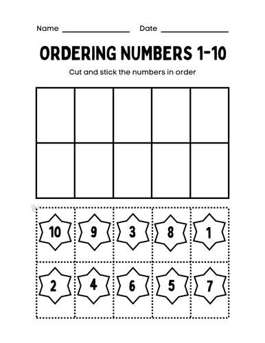 Ordering numbers up to 100