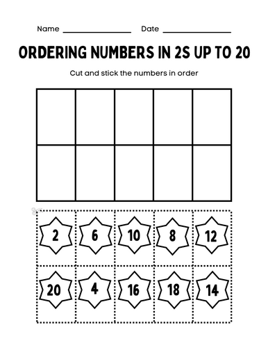Ordering 2s up to 20