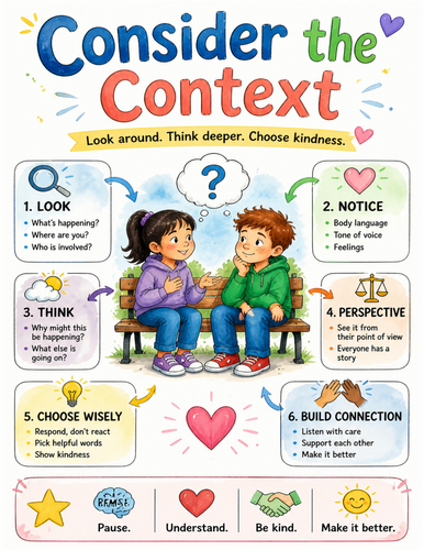 Consider the Context I Educational Poster I Classroom Decor